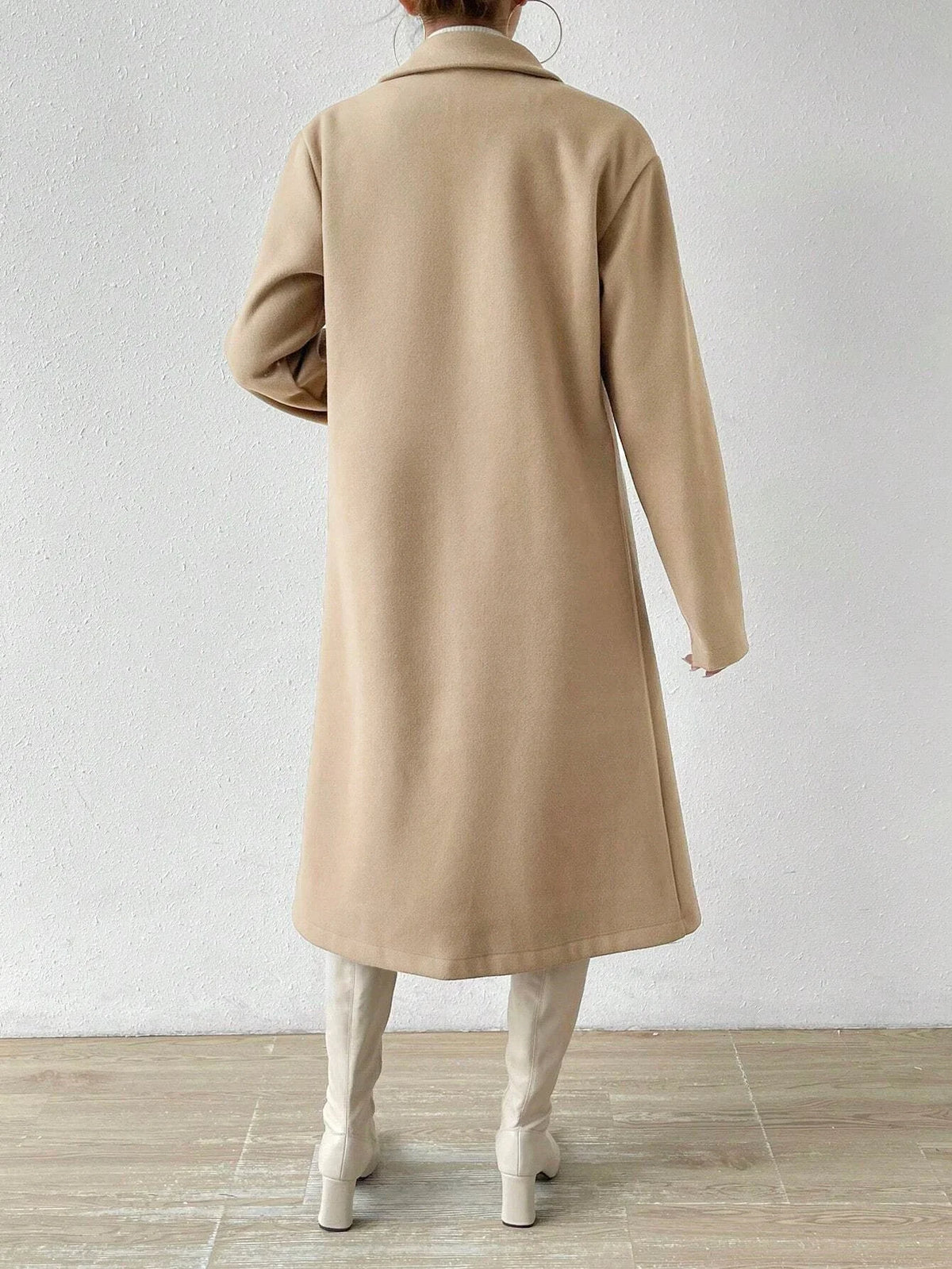 Abrigo Largo Elegance Camel – Mujer | Marletolle