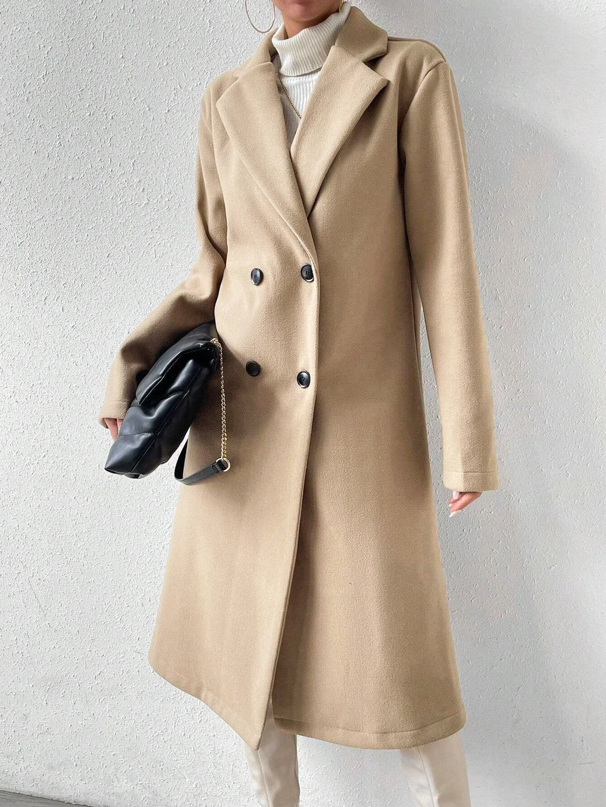 Abrigo Largo Elegance Camel – Mujer | Marletolle